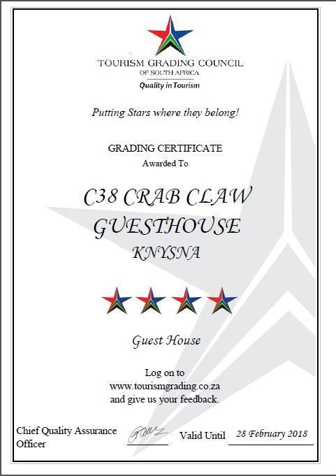 38 Crab Claw Hotel Knysna Bagian luar foto